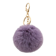 Cute Faux Fur Fluffy Fuzzy Pom Pom Keychain